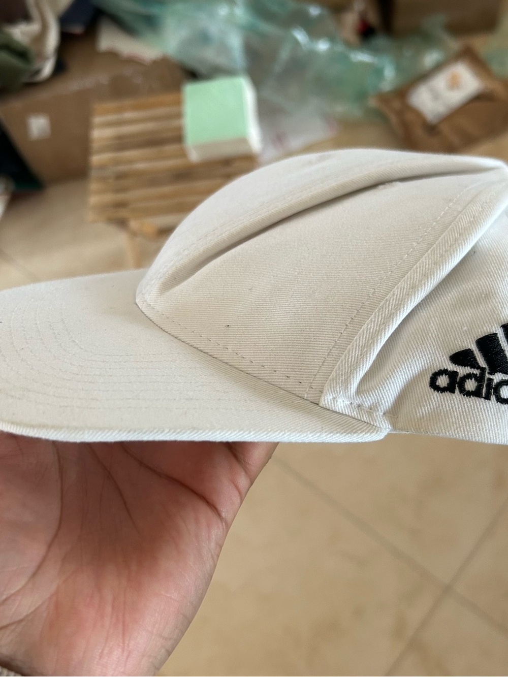 Adidas men’s White Baseball Cap - Classic Logo #96
